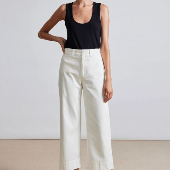 A Piece Apart Chino Merida Pant Ivory - Picture 1 of 4